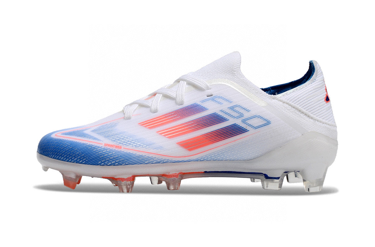 Adidas F50 knitted waterproof football shoes" white"