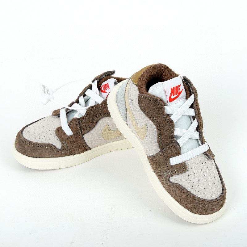 Jordan low top elastic band" brown, light gray'