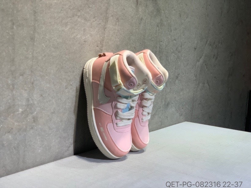 High-top Macaron Air Force" Pink"