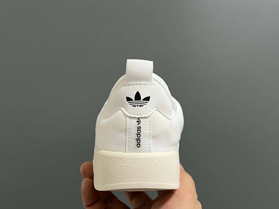 Adidas Bread Children's Slip-On Cotton Shoes" white"