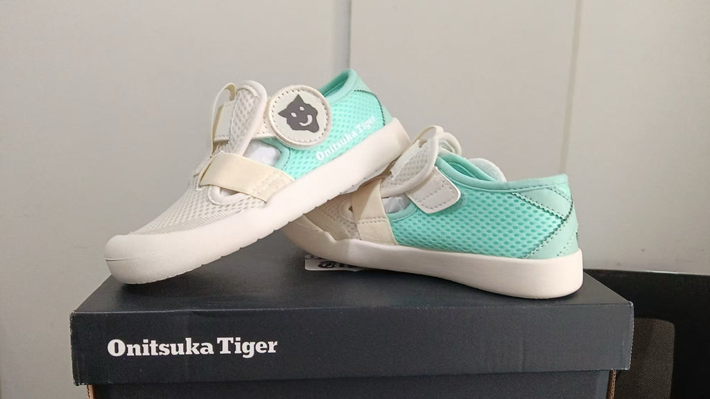 YSS Onitsuka mesh bread head sandals" white, mint green"