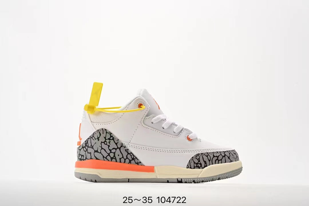 Joe 3" white, orange"