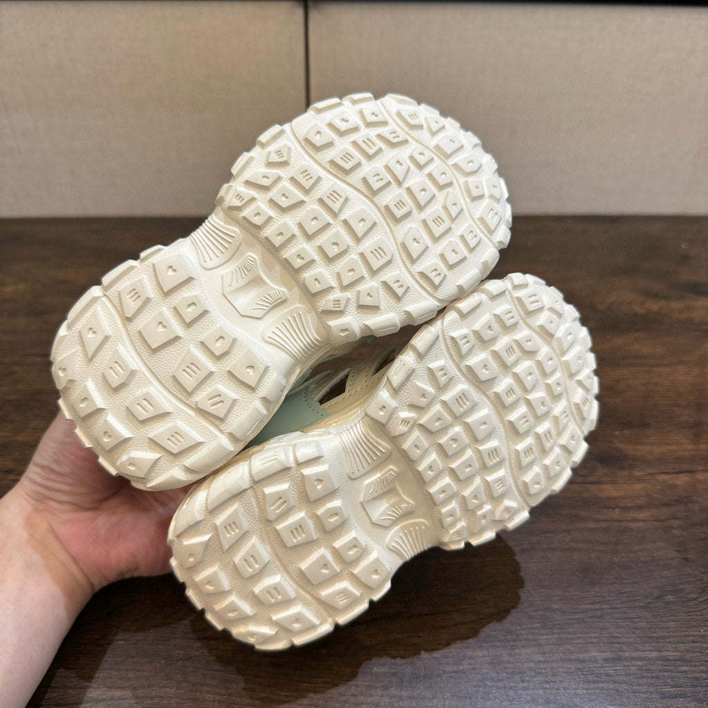 Adidas tire bottom beach shoes" cream"