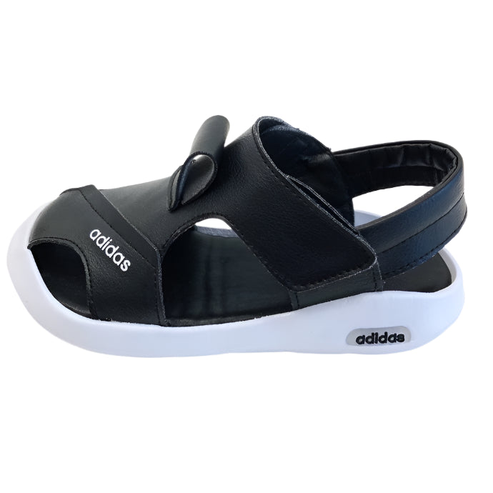 Adidas full leather bread head sandals" black"