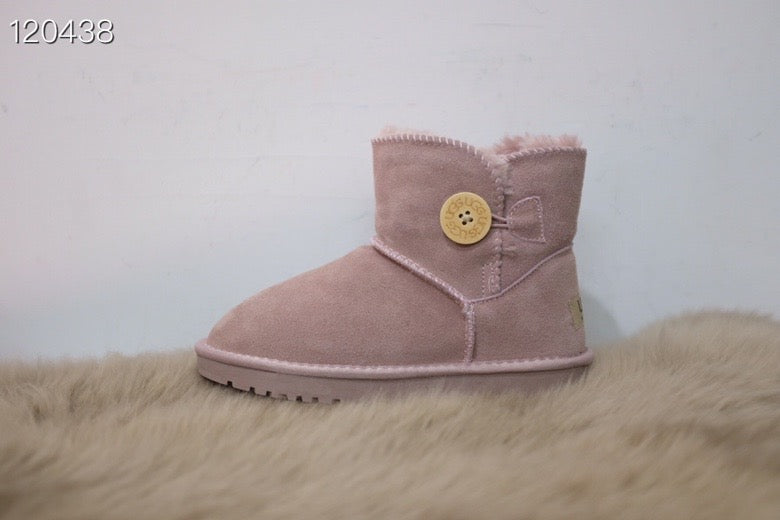UGG mahogany buckle children's snow boots"  pink"