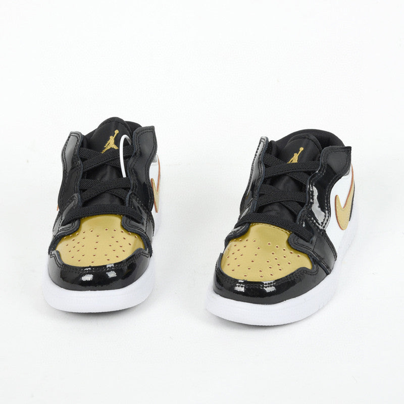 Jordan low top elastic band" black, gold"
