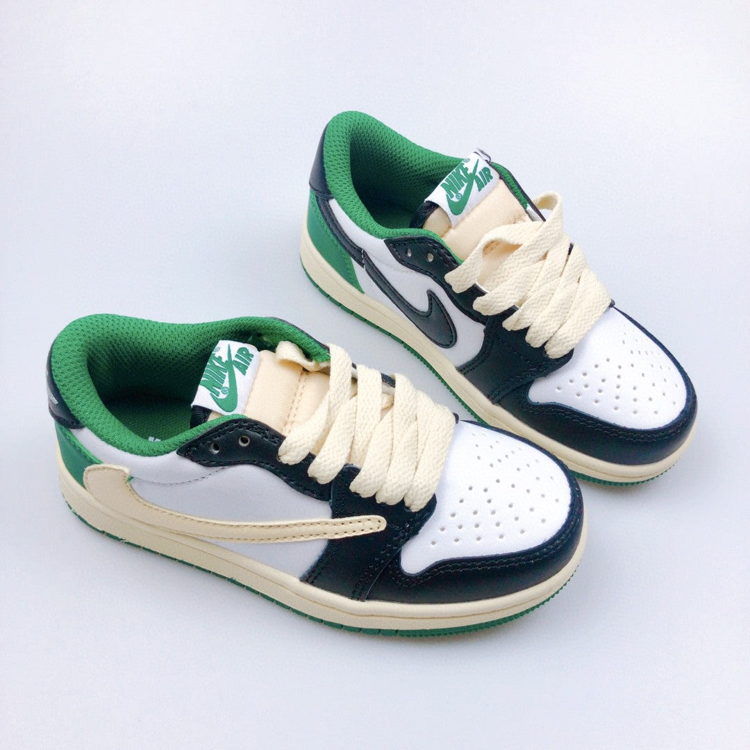 Jordan low-top reverse hook black warrior" white, cream, olive green"