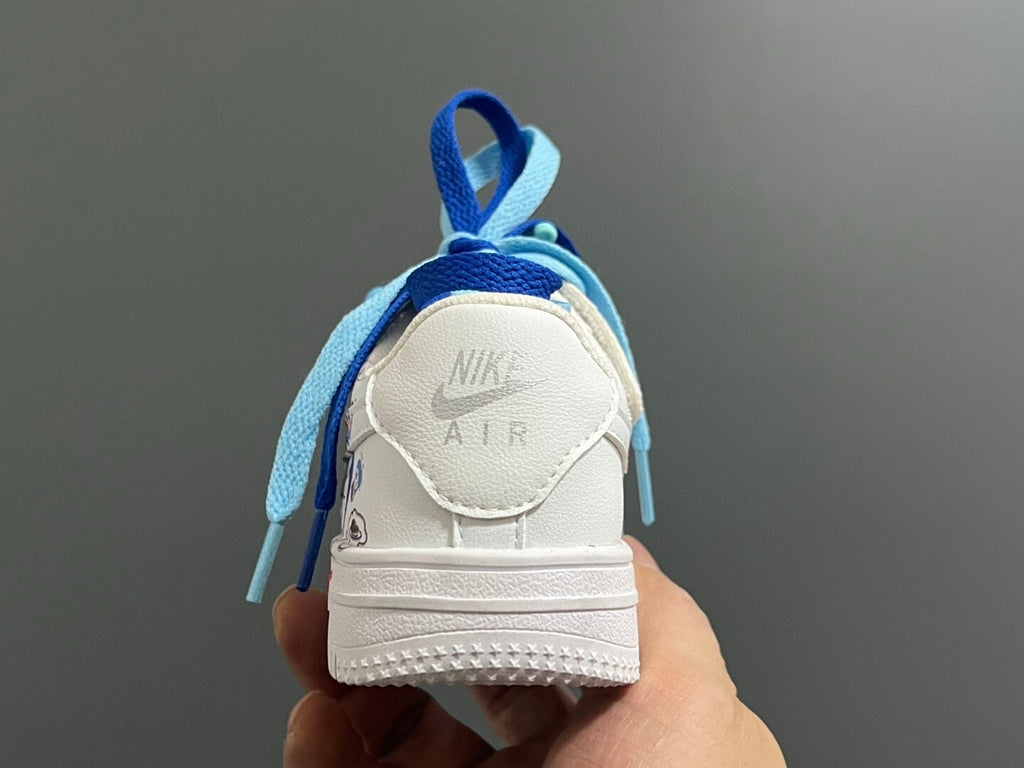 Empty one size pair of shoelaces Velcro cartoon