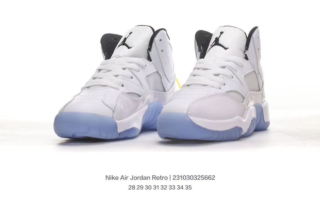 Jordan 612 series" white, light grey, blue"
