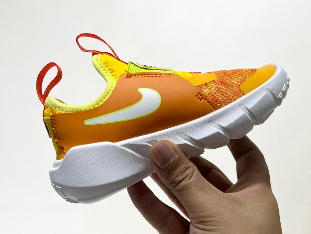 Nike's new barefoot slip" Orange, yellow"