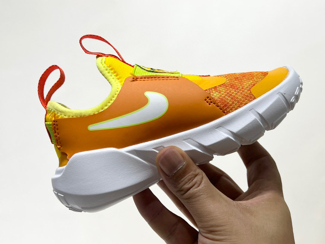 Nike's new barefoot slip" Orange, yellow"
