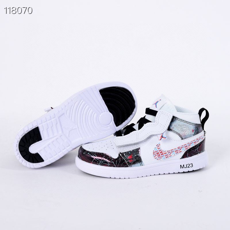 Jordan high top elastic band" white, black"