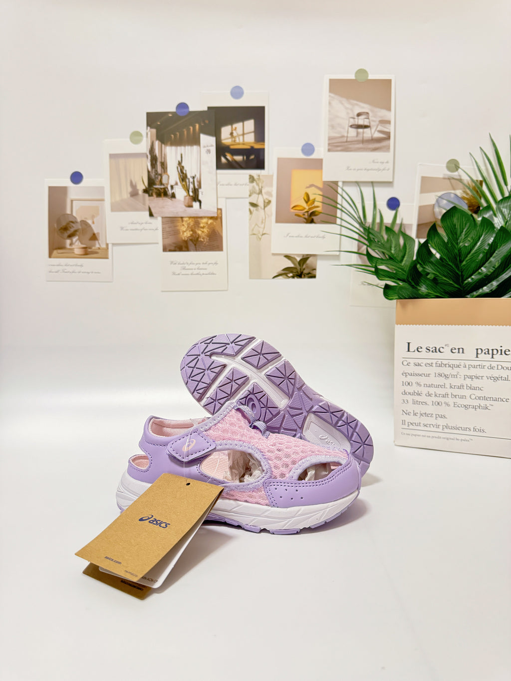 YSS new Velcro sandals" light purple"