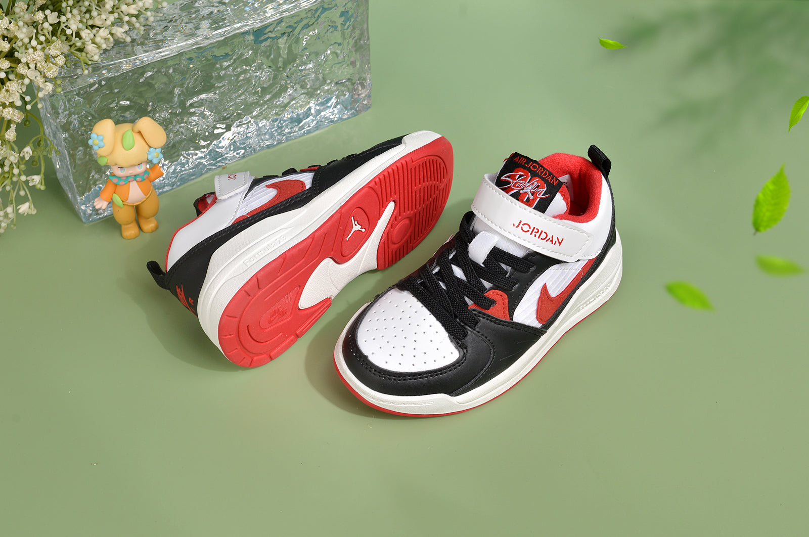 Nike Jordan 90 children's casual shoes" white, black, red"