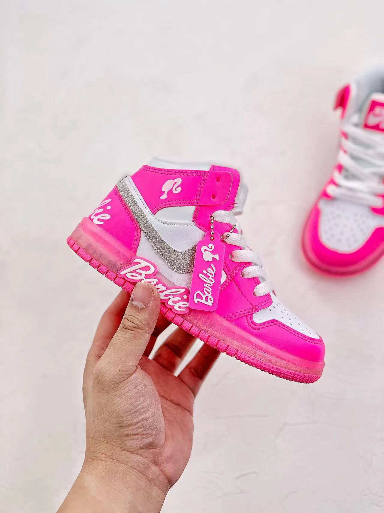 Nike Dunk Low Barbie Sweetheart High Top Sneakers