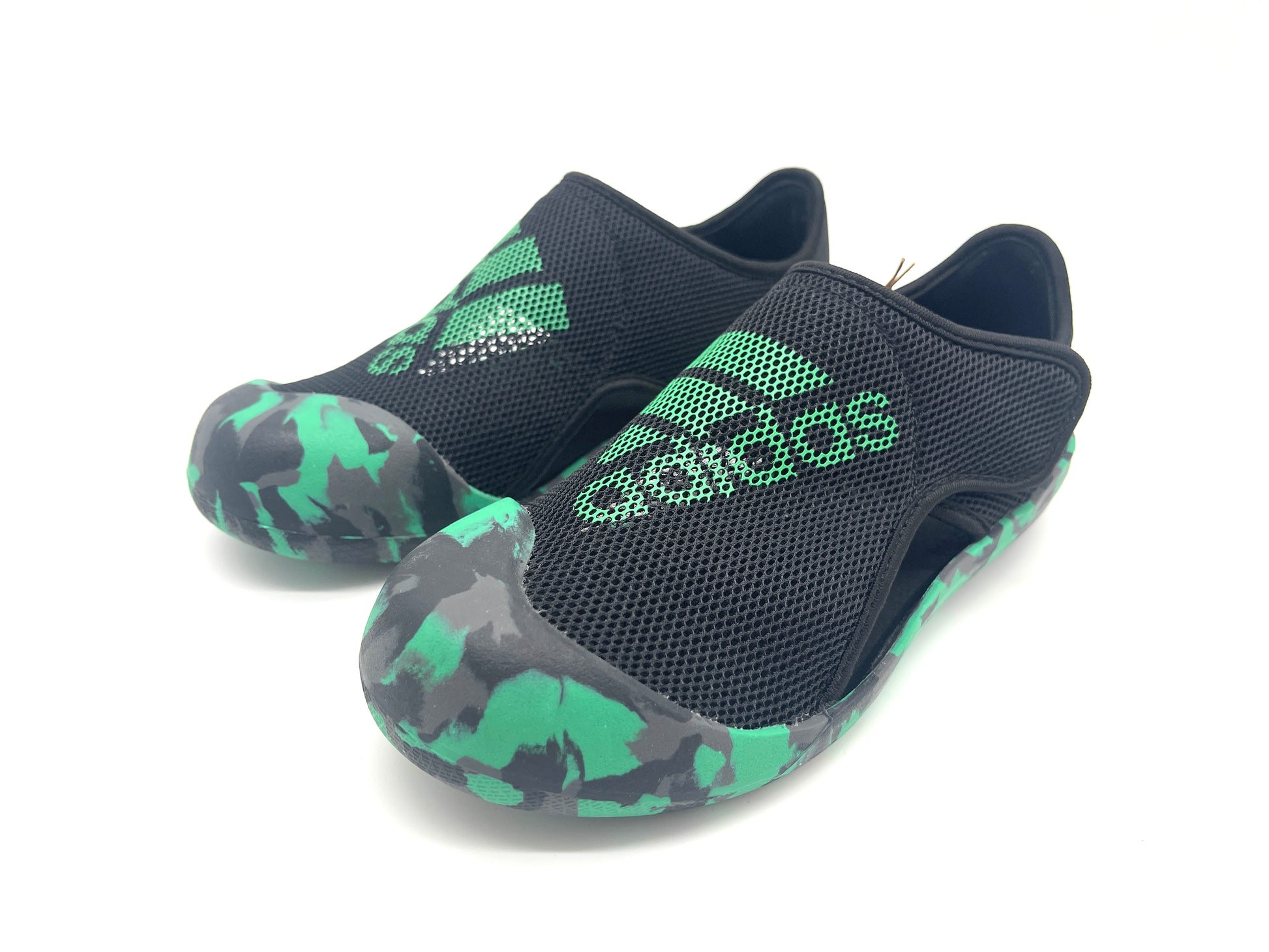 Adidas 2024 Baotou three-generation sandals "black, green"