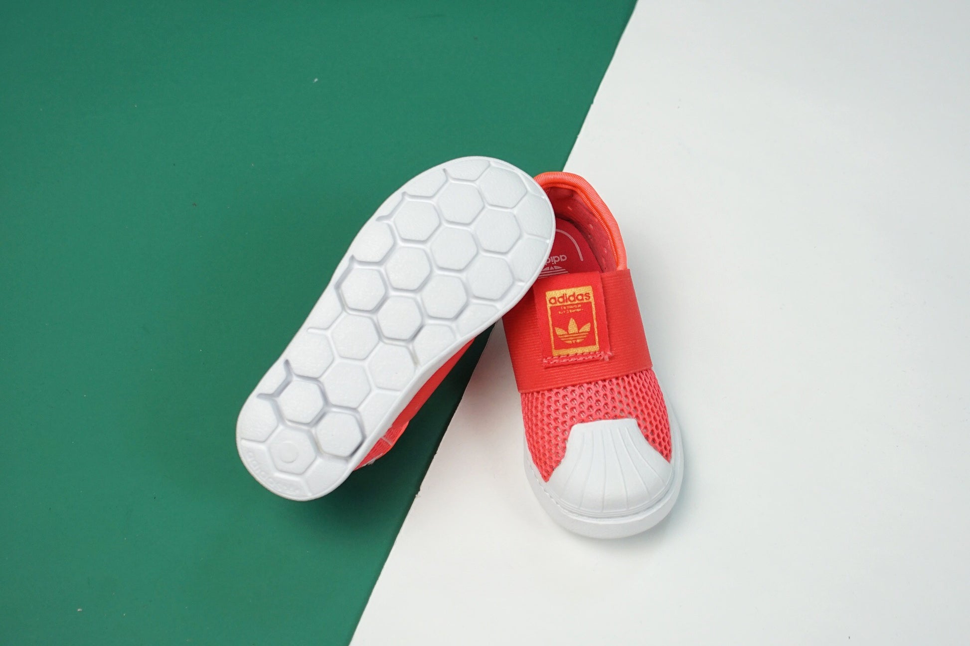 AD one-step soft shell mesh bandage shoes" orange-red or coral"