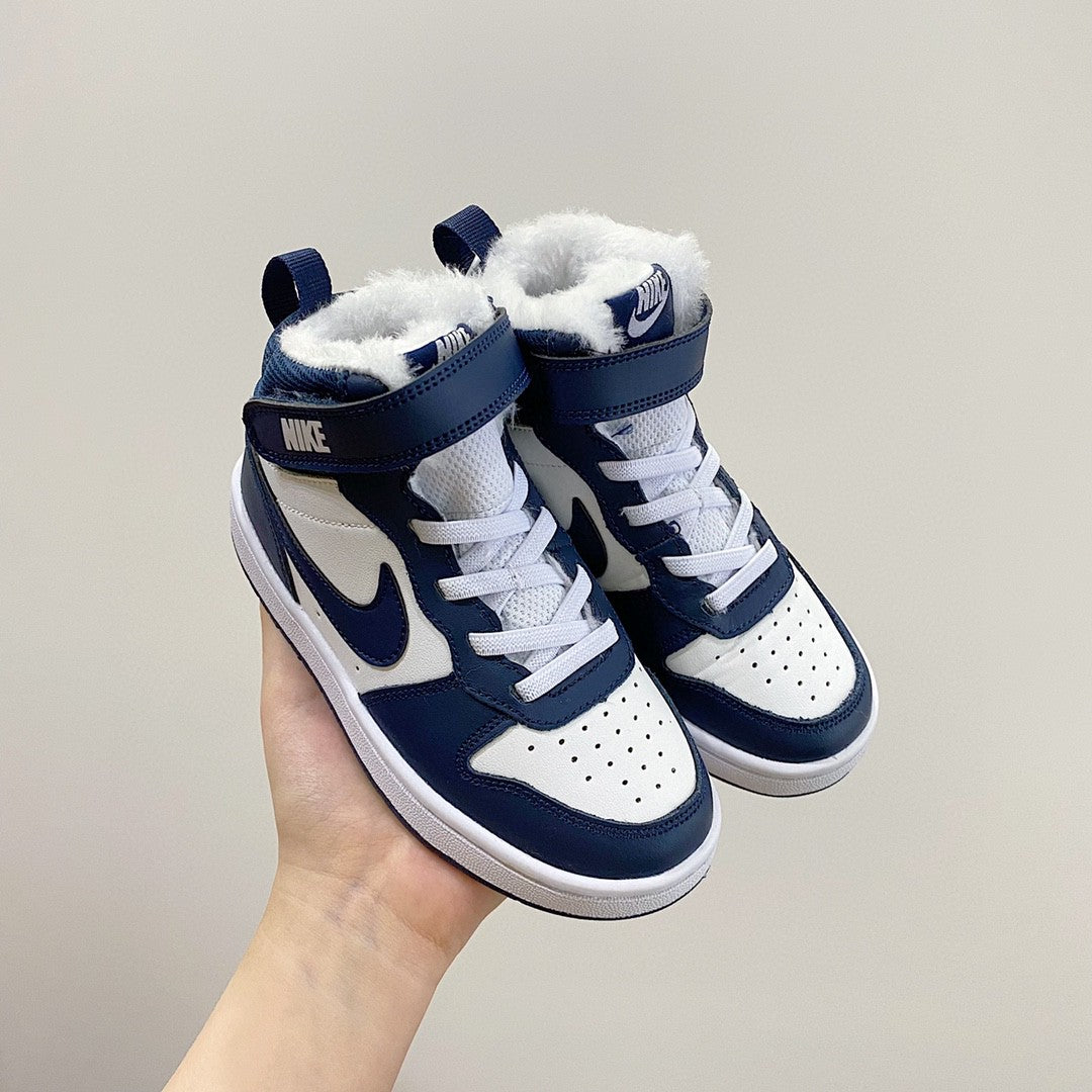 NIKE COURT Borough Mid2 JUN Air Force Workwear" Navy, white"
