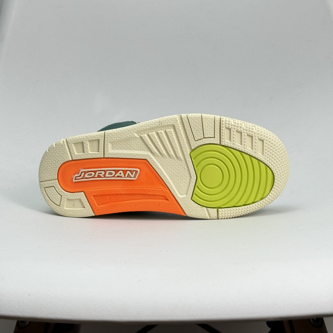 Jordan 3 children's shoes" green"