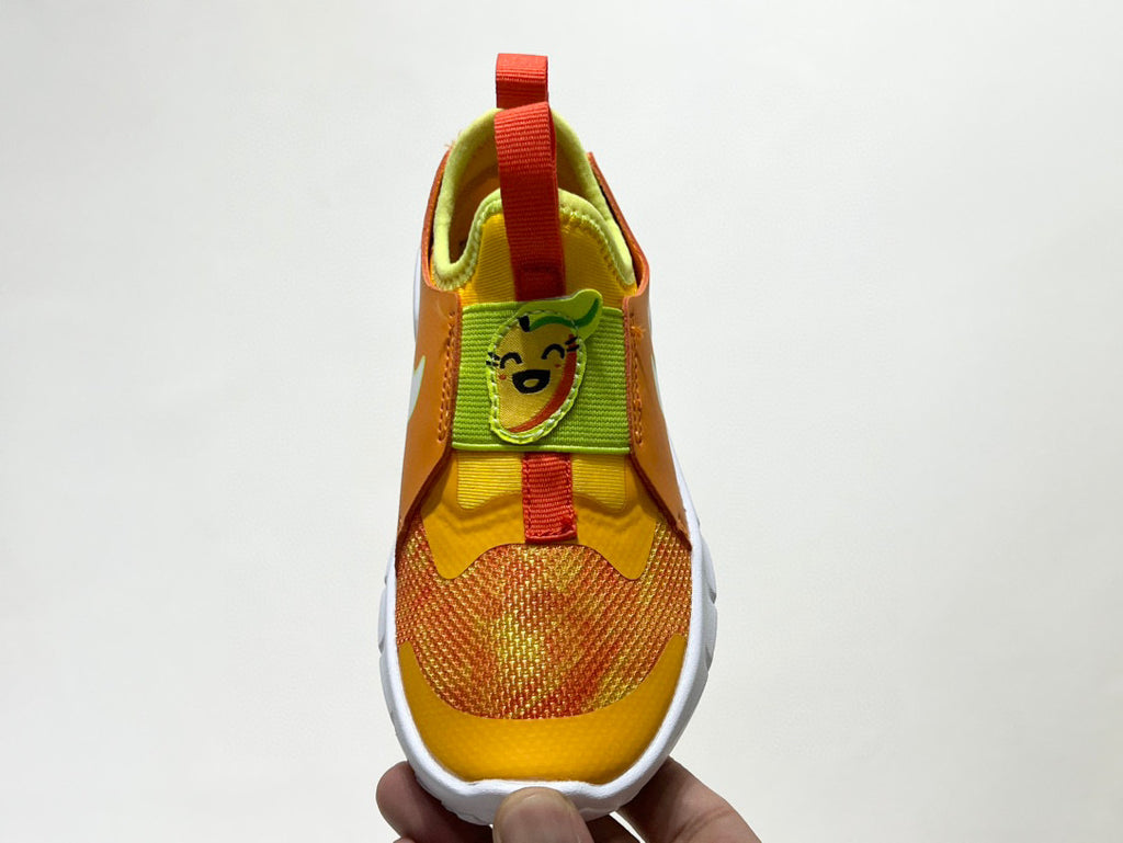 Nike's new barefoot slip" Orange, yellow"