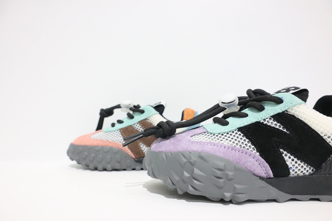 N official website synchronized parallel bars sandals "light purple, peach, blue, dark gray"