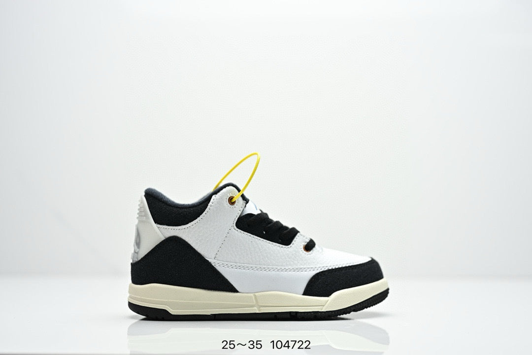 Joe 3" white, black, cream"