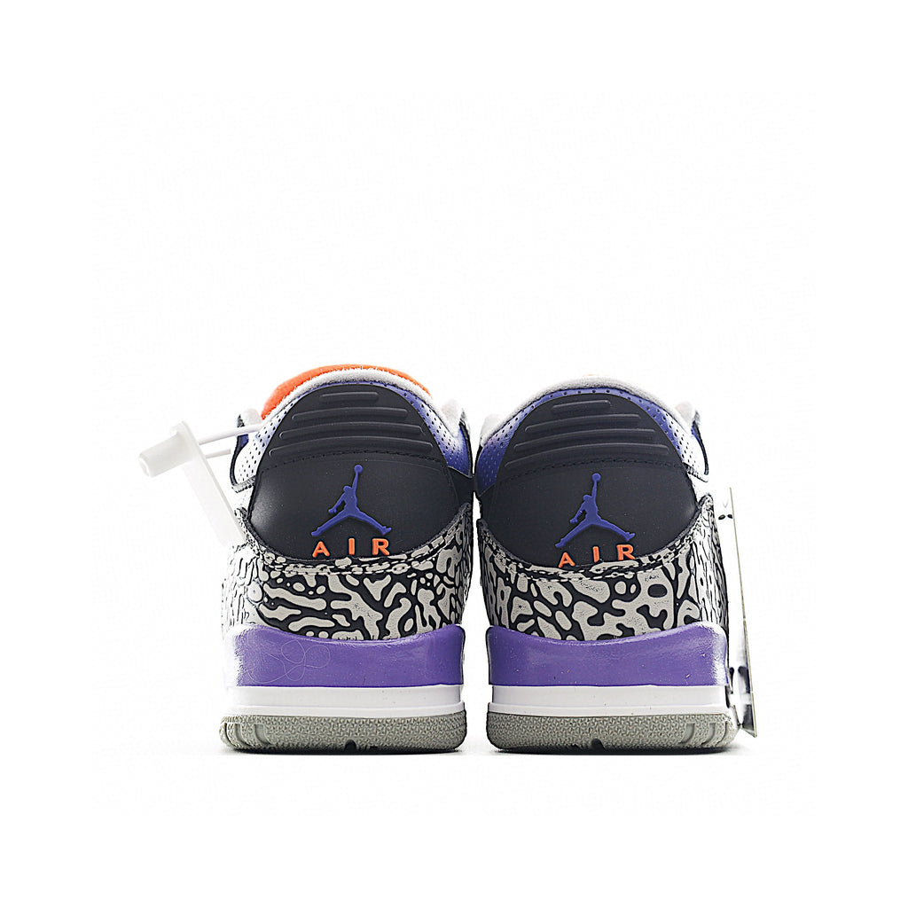 Joe 3 air cushion bottom children's shoes" white, black, purple, blue"