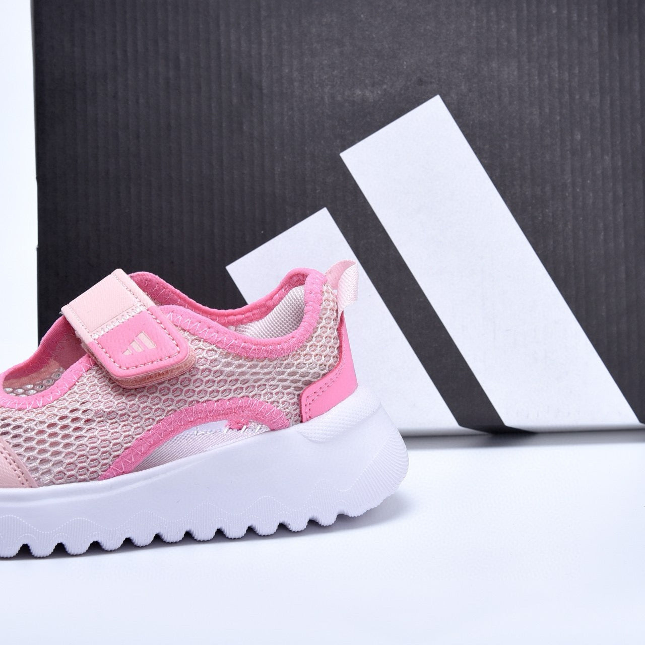 Adidas mesh single buckle sandals "Pink"