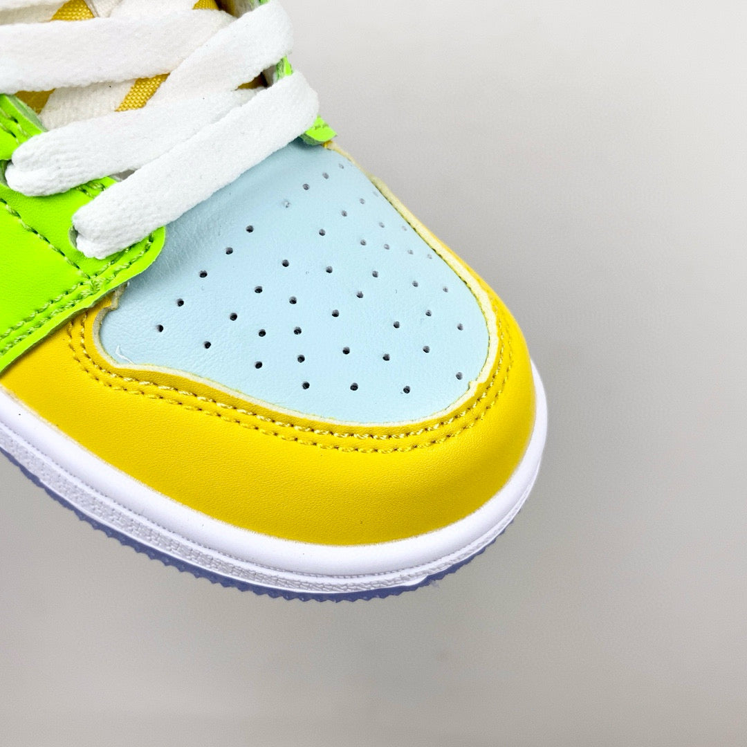 Joe 1 new color children's shoes" green ,blue, yellow"