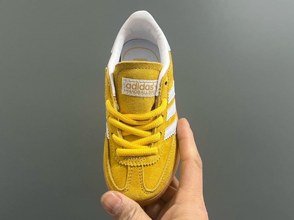 Adidas training 3 generation pig leather children's shoes" yellow"