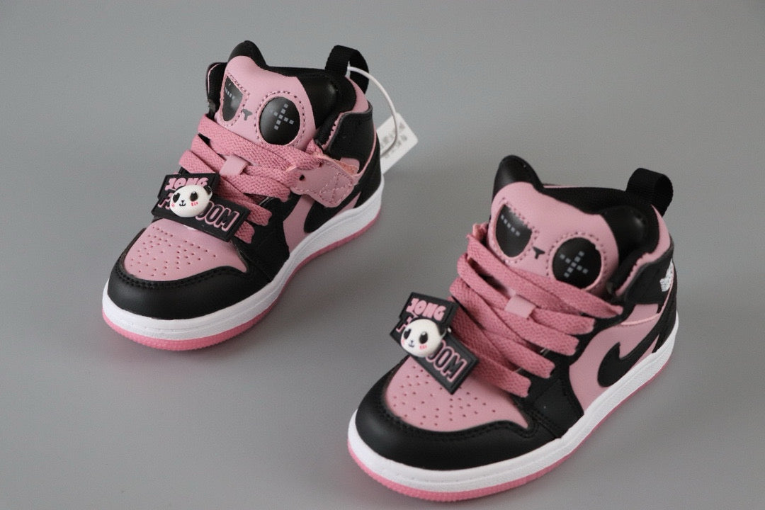 AJ Jordan Panda Light Shoes" black, pink"