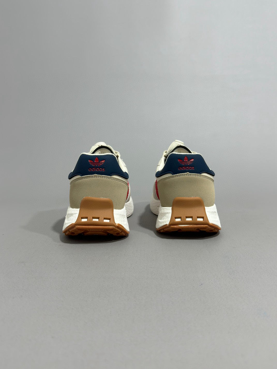Adidas Popcorn Running Shoes" gray, white, red"