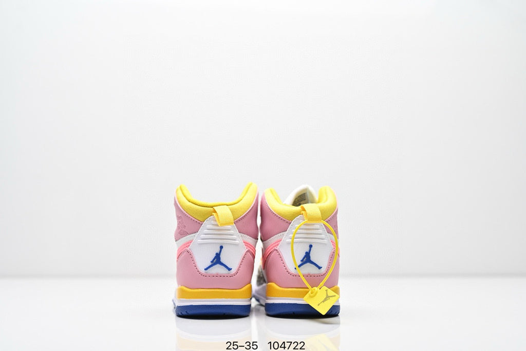 Jordan 312 children's shoes" White with Blue, & Pink"