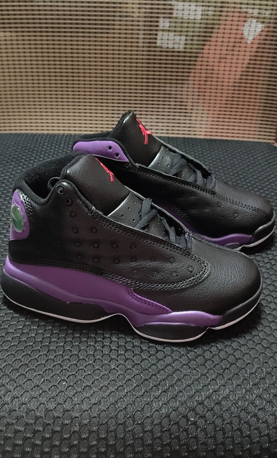 Joe 13 high top children's shoes" black, purple"