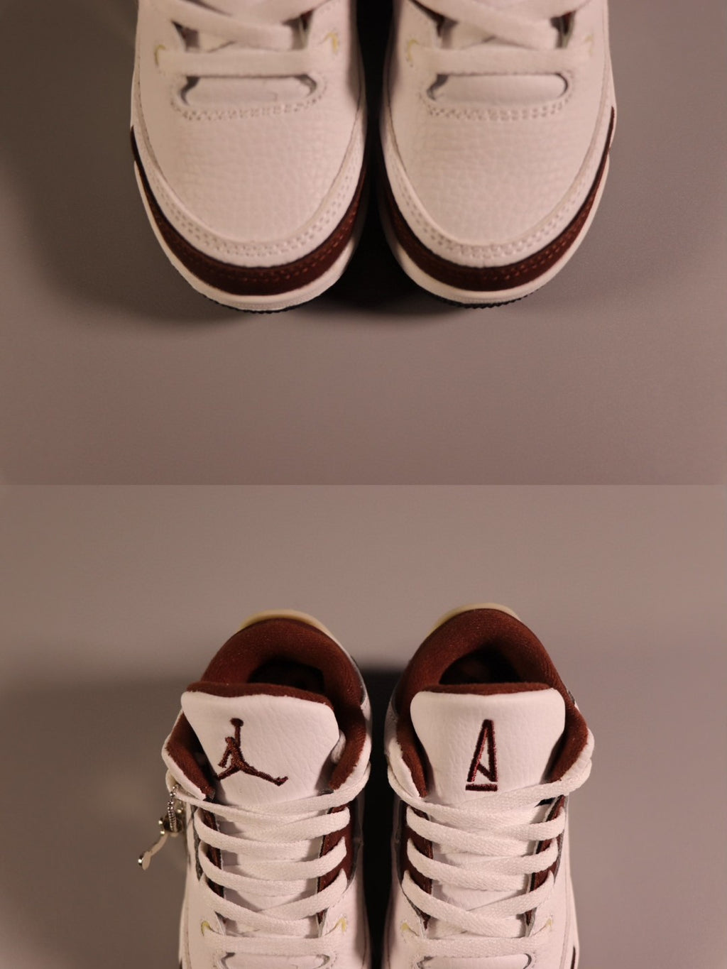 Jordan AJ3 children's shoes" white, dark brown"
