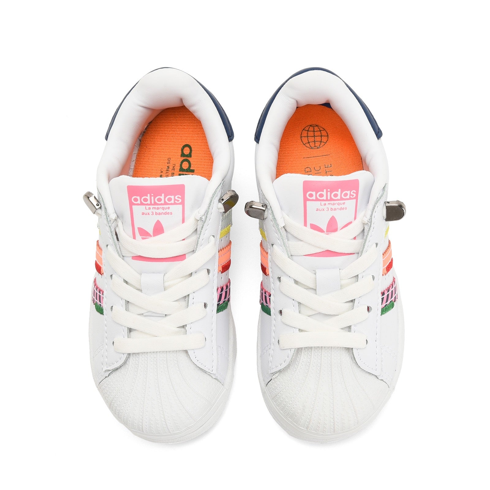 Adidas shell toe lace-up sneakers " white"