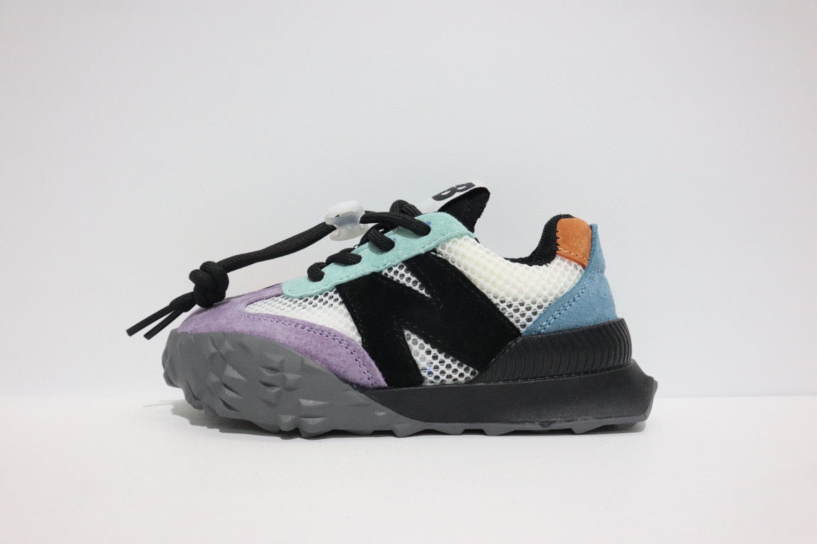 N official website synchronized parallel bars sandals "light purple, peach, blue, dark gray"