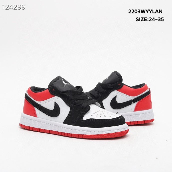 Joe 1 low-top lace-up sneakers" white, black, orange"