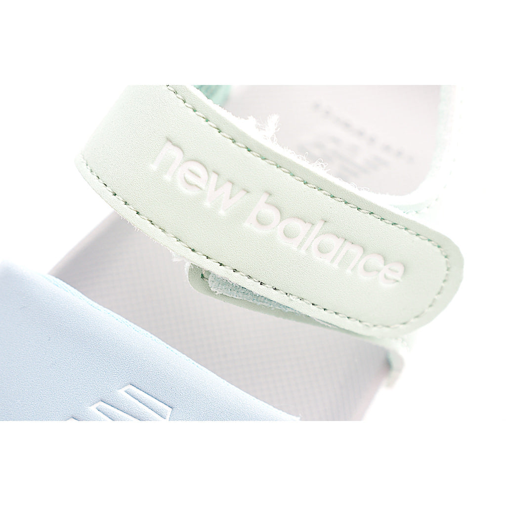 Velcro children's shoes" "light mint green and light blue"