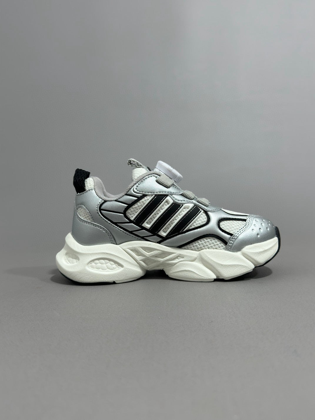 Adidas runner dad shoes" silver"