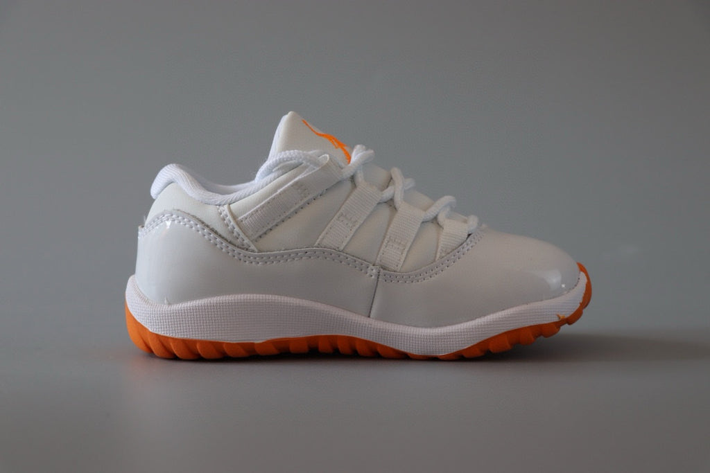 Joe 11 low-top children's shoes" white, orange"