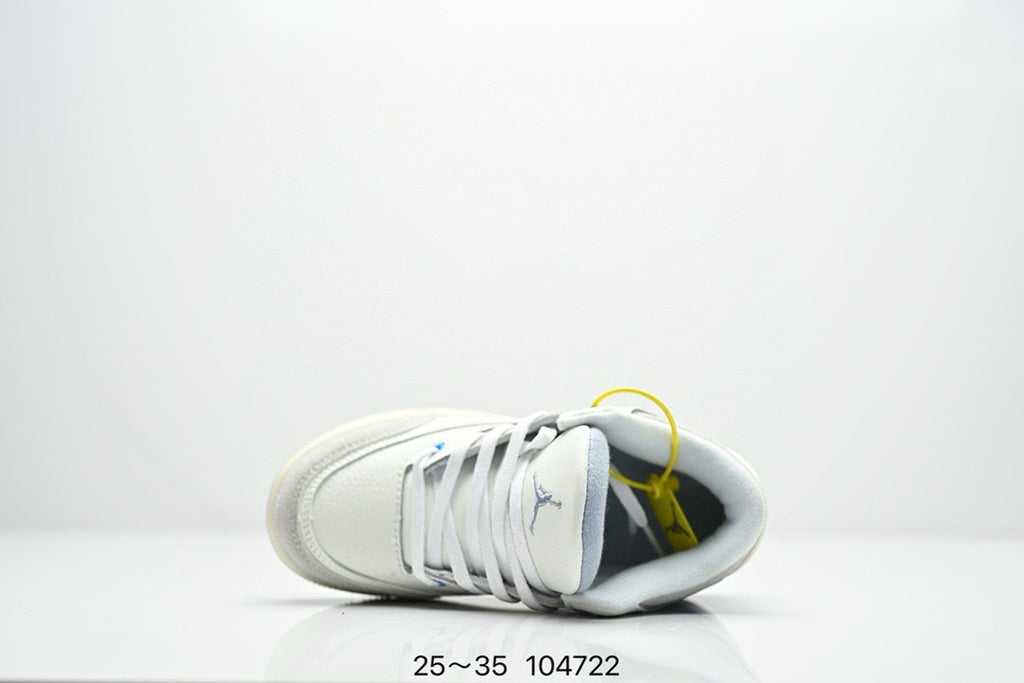 Joe 3" white, gray, blue"