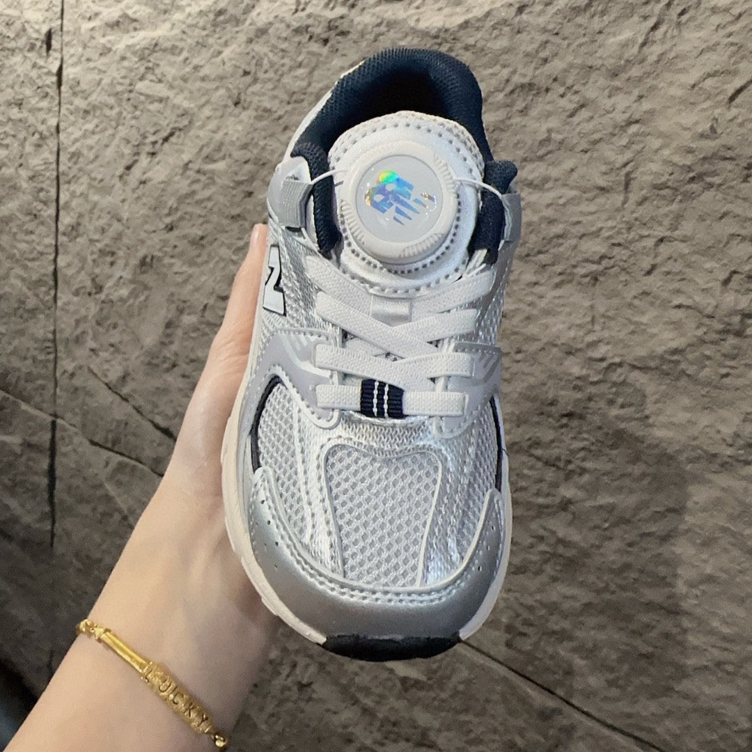 NB530 rotating button children's " silver"