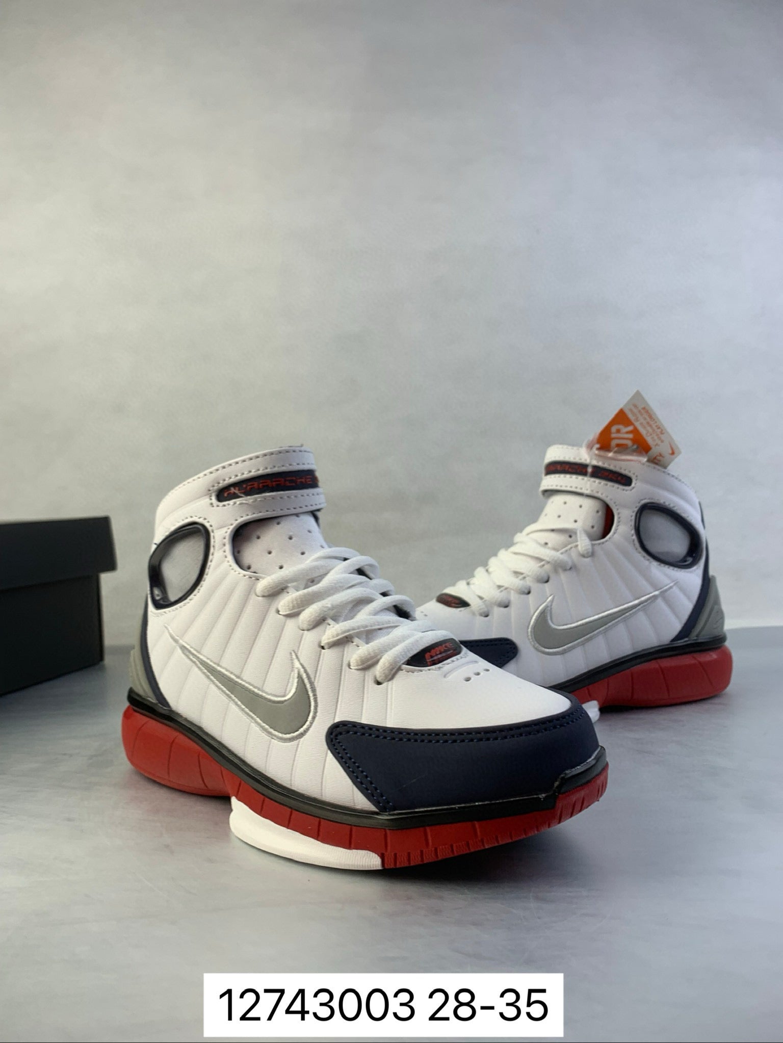 Nike Air Zoom 2K4 basketball shoes " white, red"