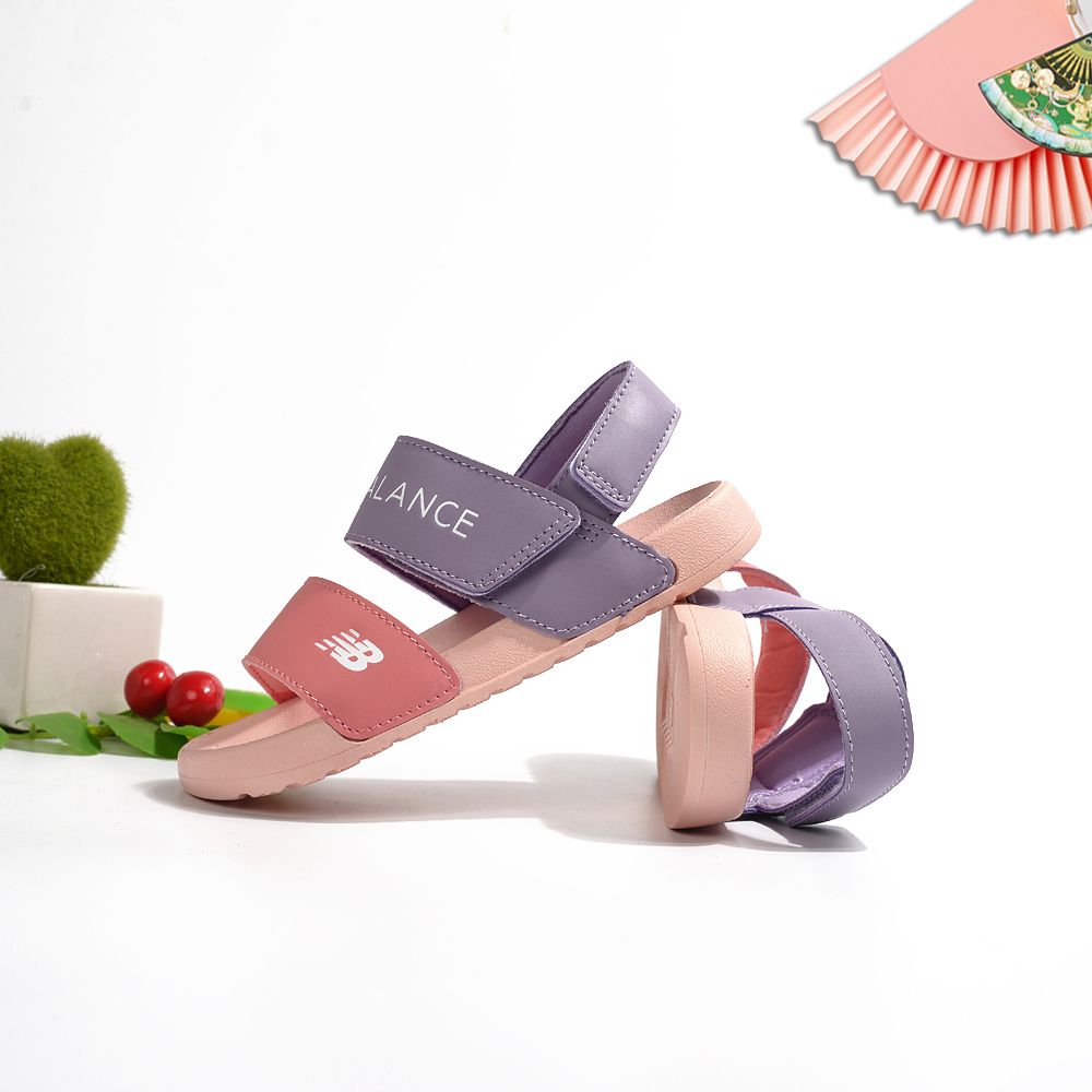 NB double bar sandals " Purple, pink"