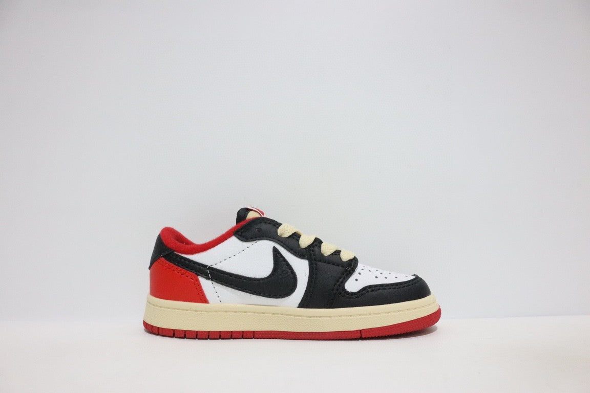 Jordan low-top hook series" white, black, cream ,red'