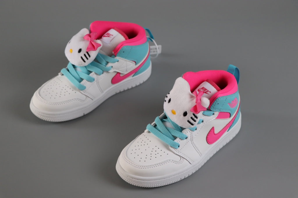 AJ-89 " white, light blue, hot pink"