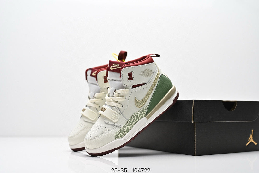 Jordan 312 children's shoes"  light cream, & olive green"