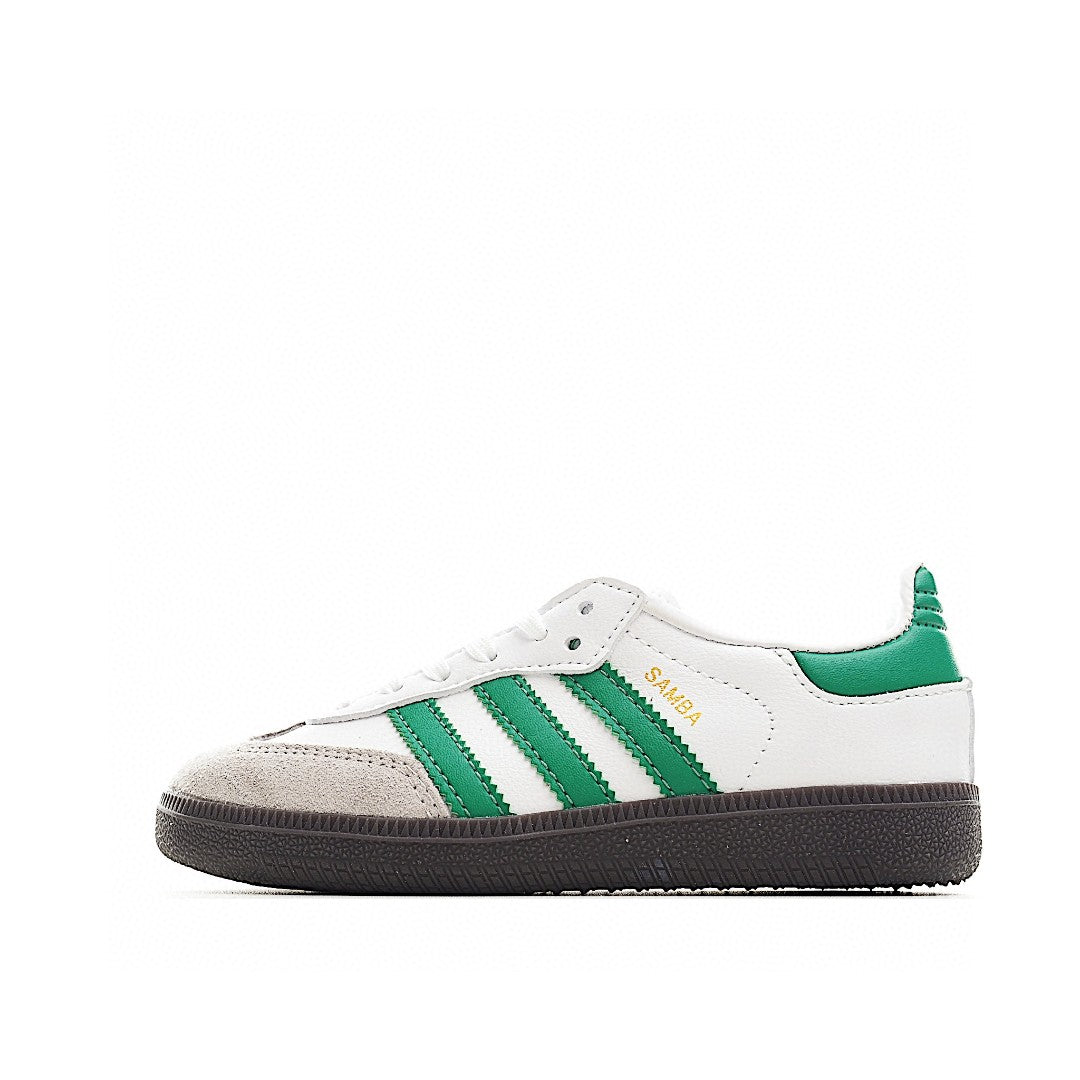 Adidas  Samba children's shoes "white & green "