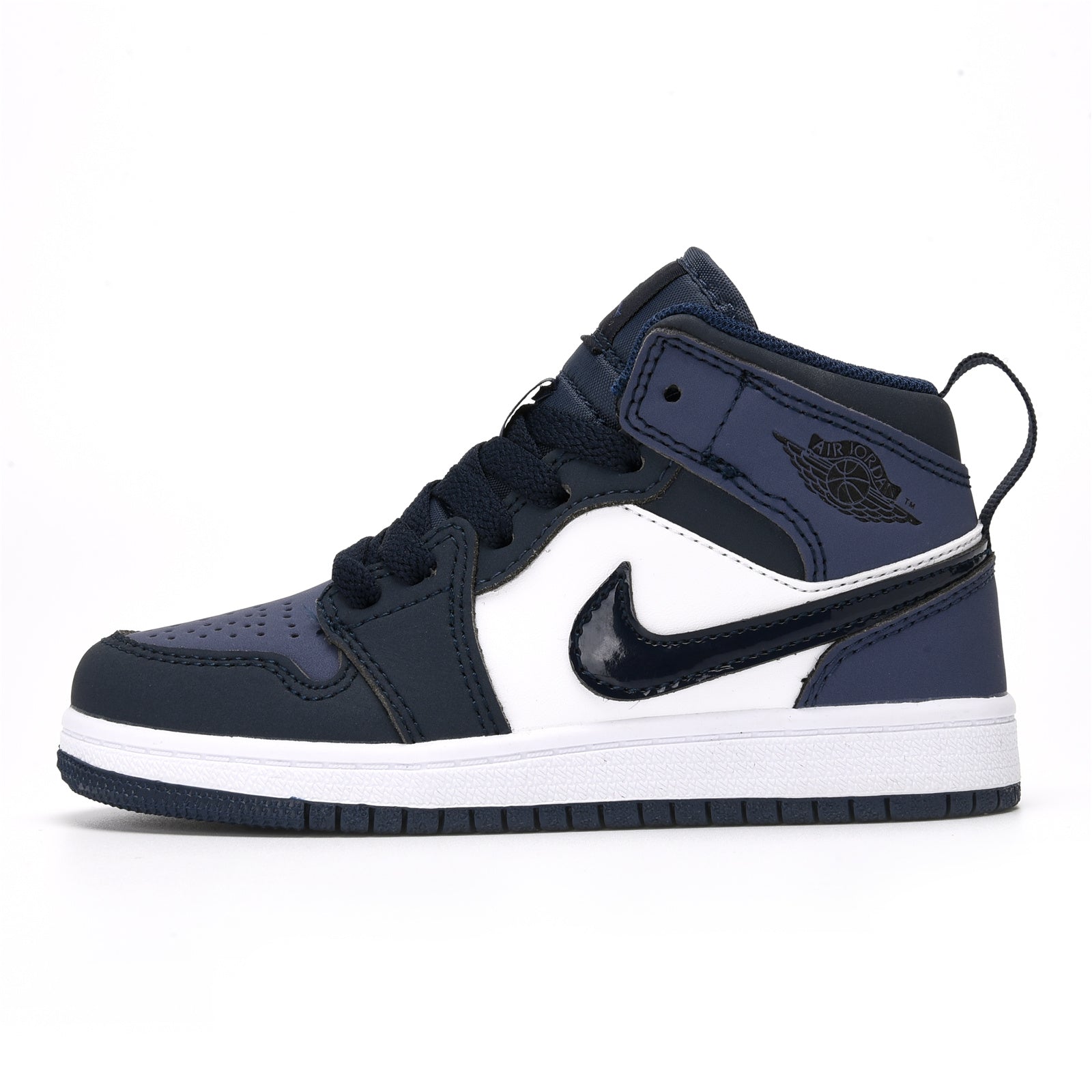 AJ-112" white, navy"
